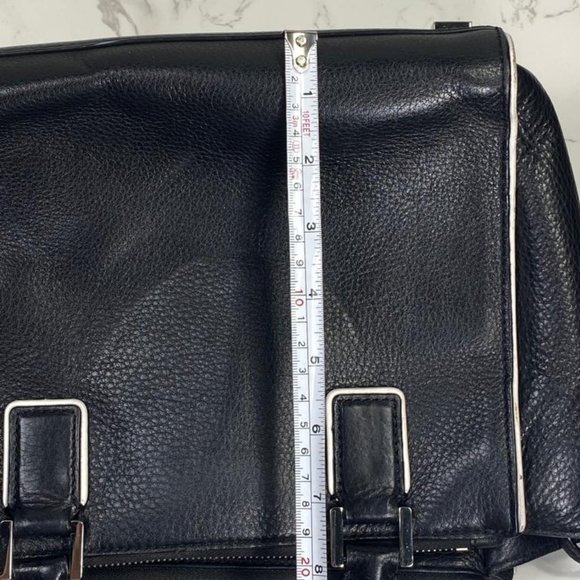 MICHAEL KORS AUDREY BLACK LARGE LEATHER SATCHEL BAG - Picture 7 of 10